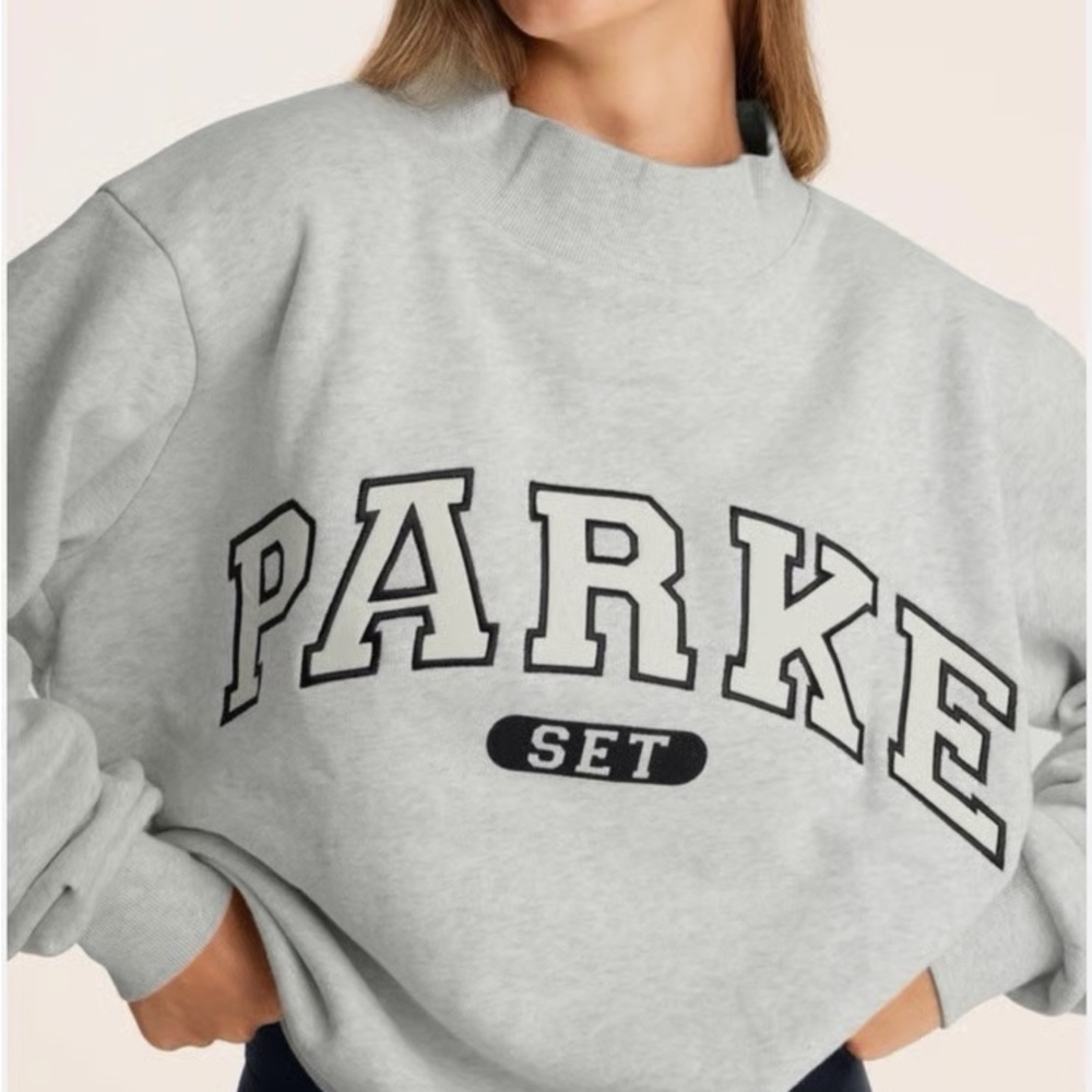Set Active x Parke Varsity Mock Neck Sweatshirt